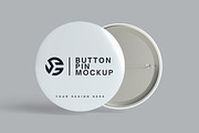 Pin Button Mockup, an Advertising Mockup by Twins_studio (Thumbnail 4 of 5)