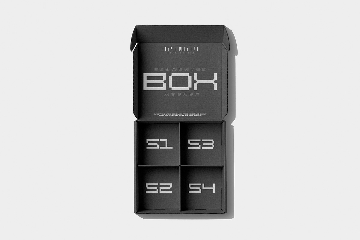 Segmented Box Mockup, a Packaging Mockup by Design Squad