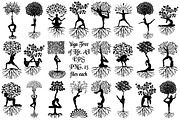 Yoga Tree of Life AI EPS PNG, an Illustration by FrankiesDaughtersDesign (Thumbnail 1 of 6)