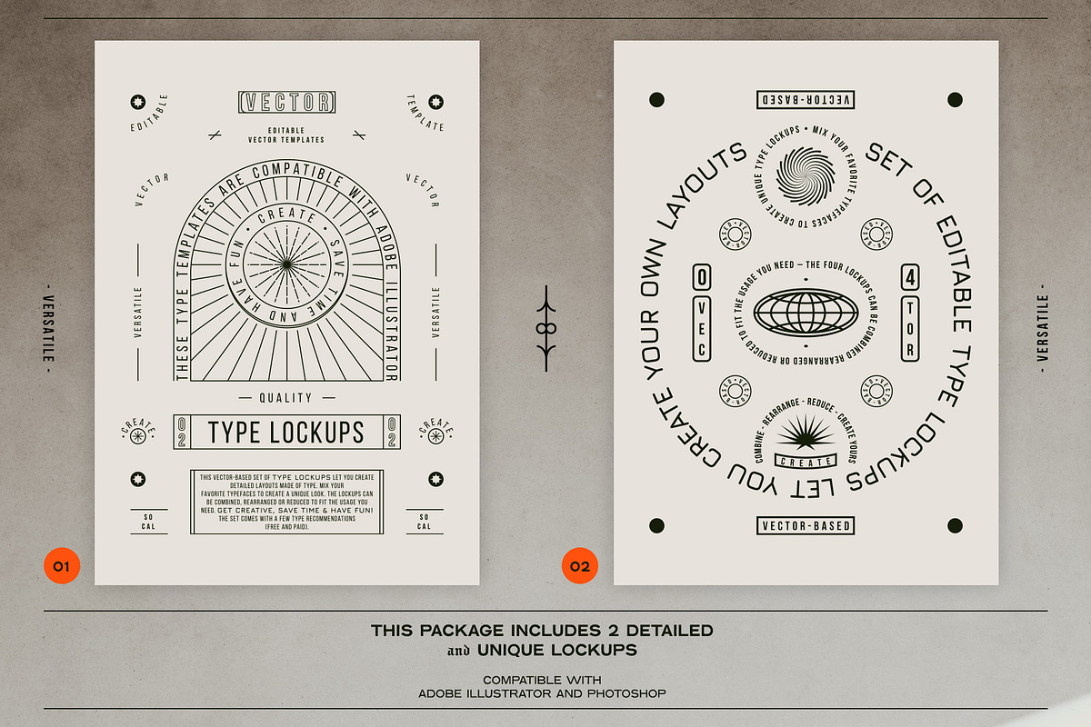 2 Editable Type Lockups - Sample 02, a Work Illustration by aples (Photo 3 of 5)
