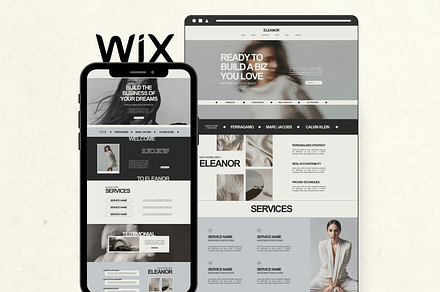 Wix Website Template Small Business, a Wix Template by Branding Babe Co.