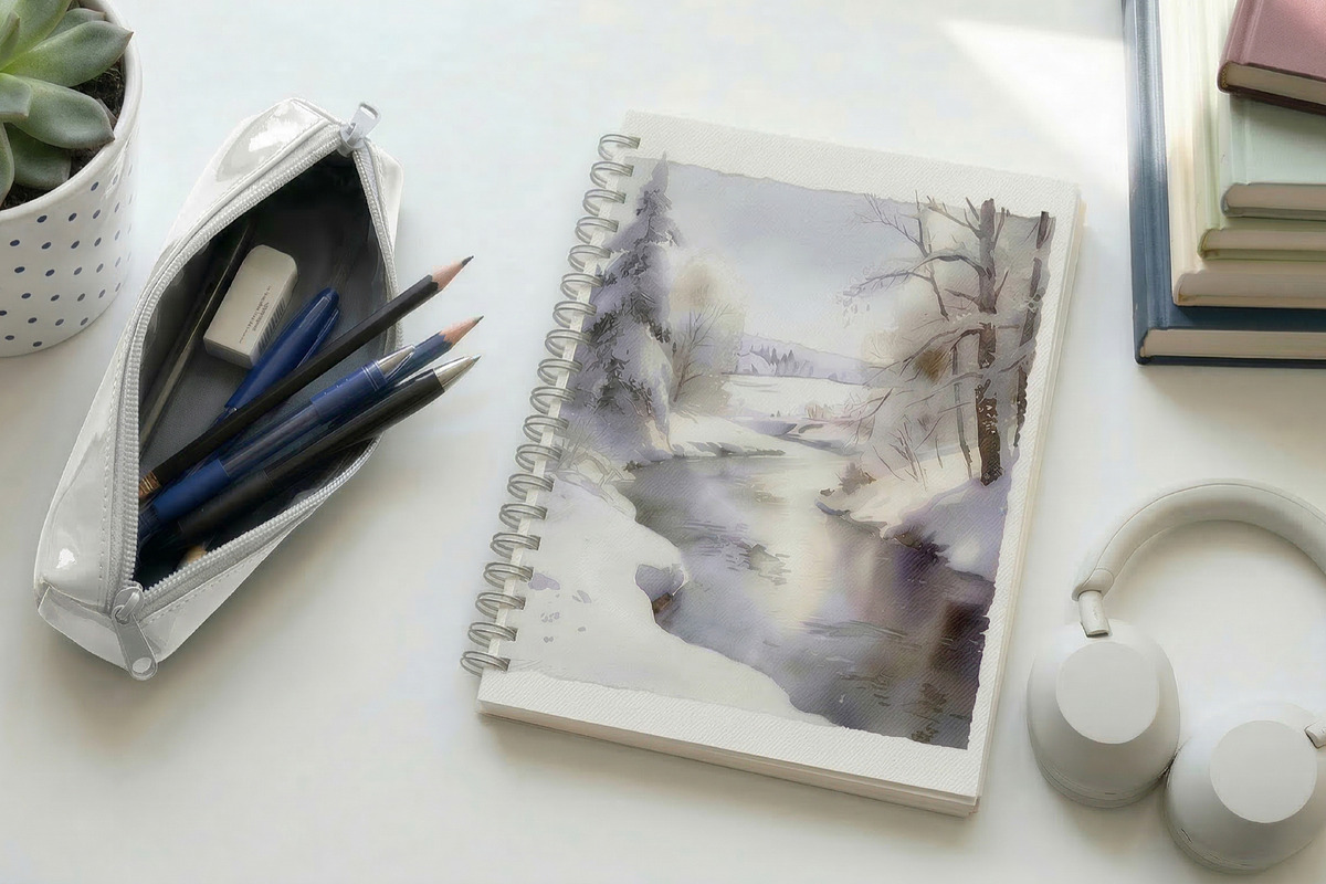 Seasons of the River 10 Landscapes, a Decorative Illustration by Simple Design (Photo 3 of 6)