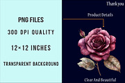 Gothic Roses Clipart PNG, an Illustration by SinaCreation (Thumbnail 4 of 5)