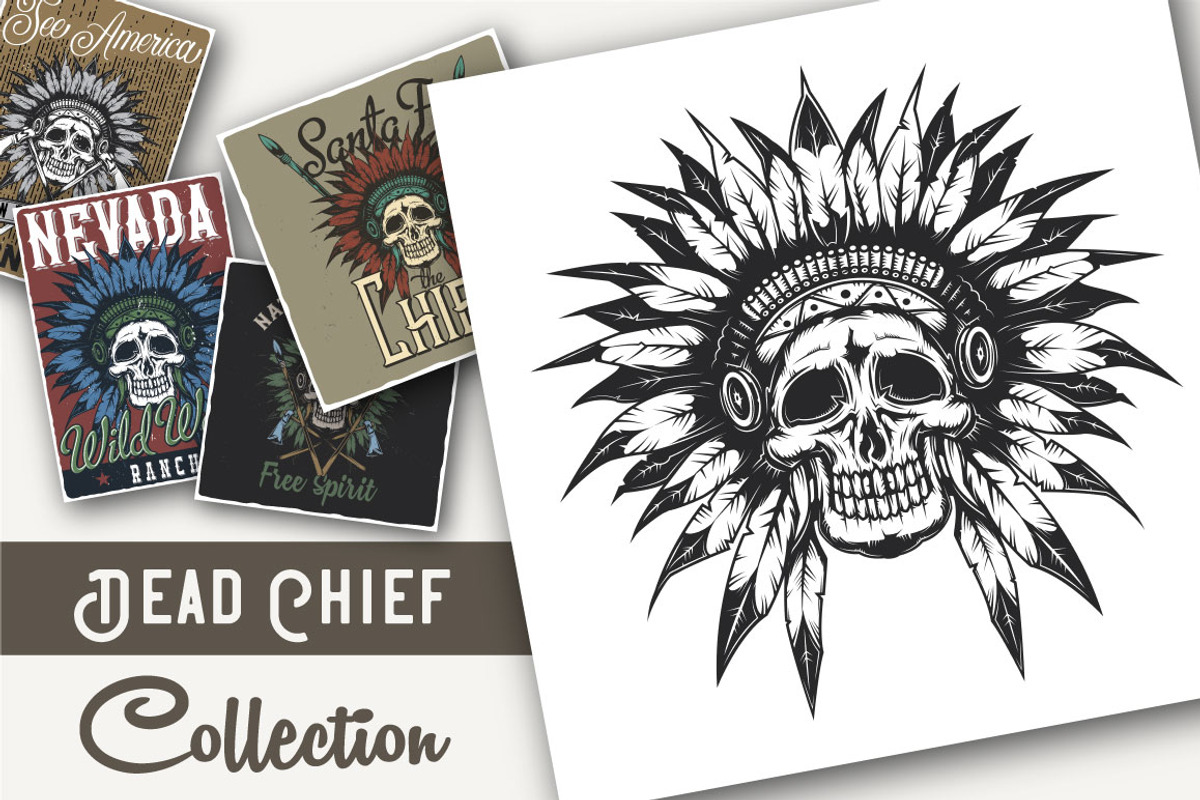 Dead Chief Collection, an Object Illustration by VozzyStock