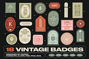 18 Vintage Restaurant Badges & Logo, an Object Graphic by Parisa-Artstudio (Thumbnail 1 of 6)