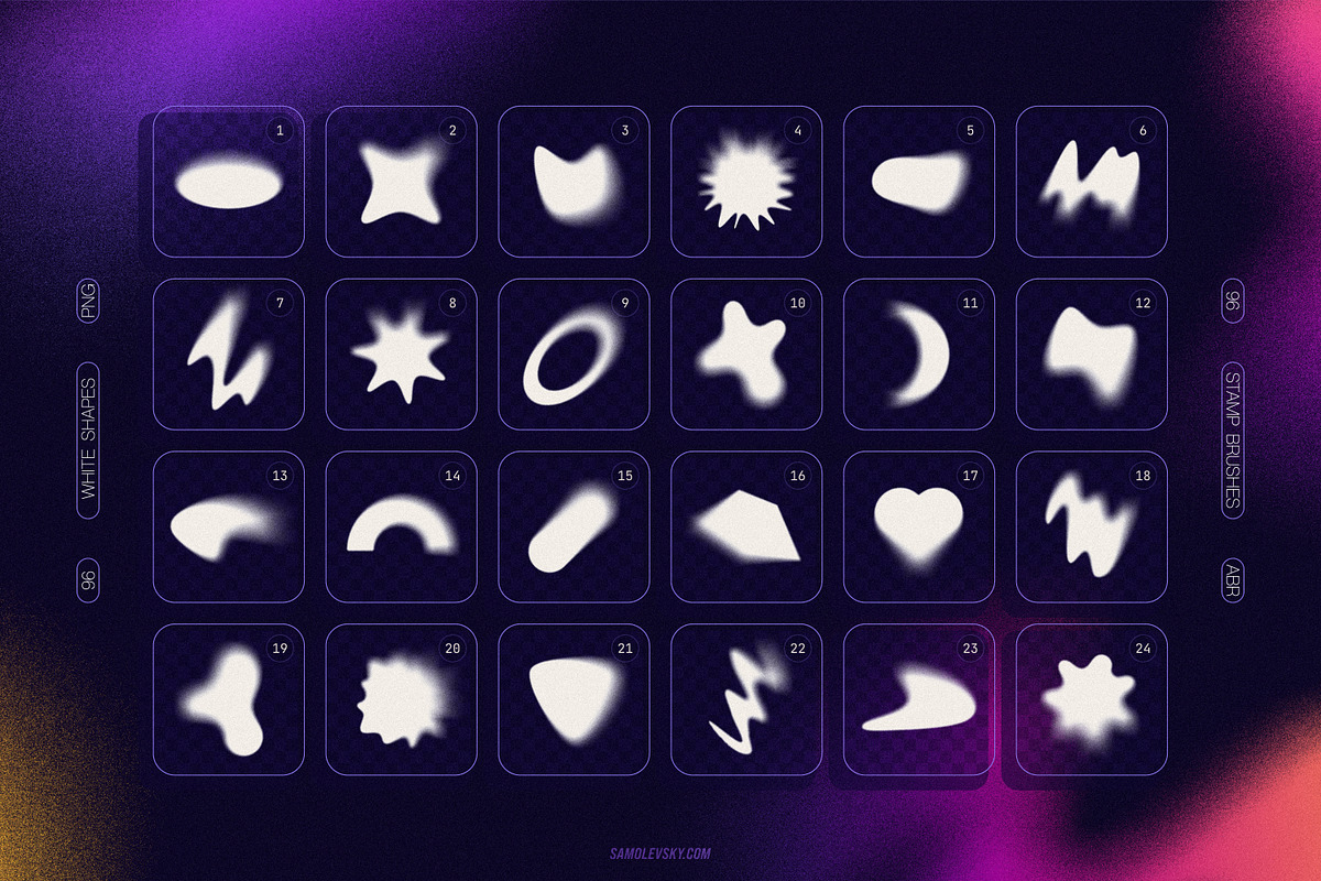 Blurry Gradient Shapes Collection, an Object Graphic by Samolevsky (Photo 10 of 15)