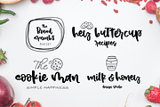 Strawberry Shortcake Font & Extras, a Script Font by theinkaffair (Thumbnail 7 of 13)