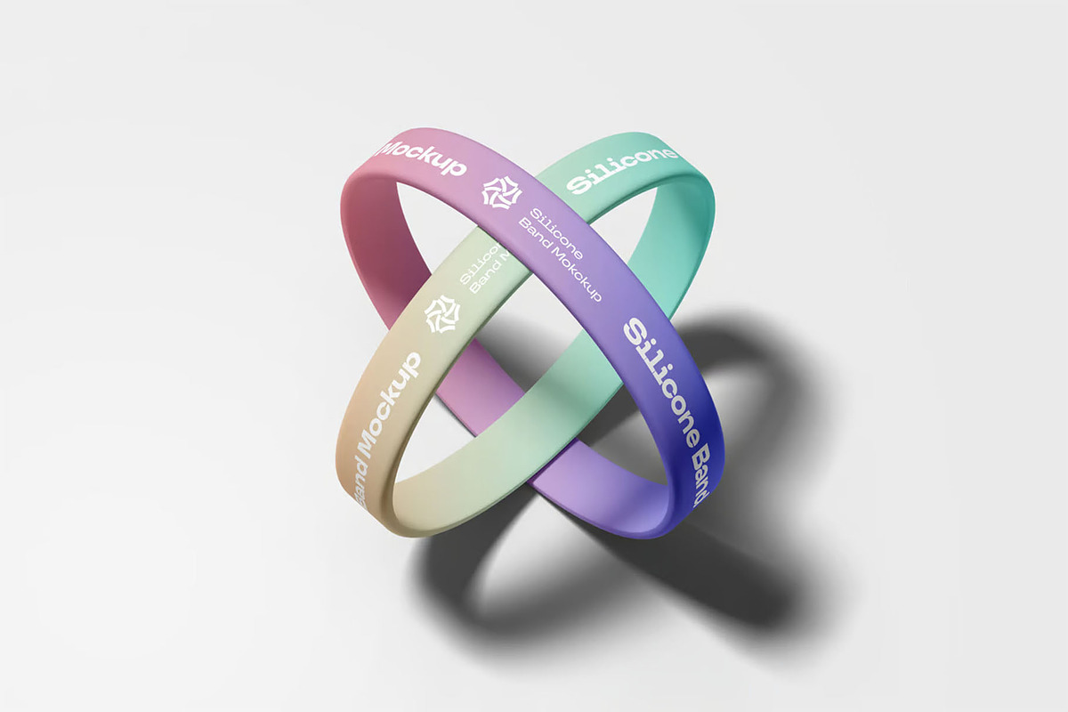Silicone Band Mockup, an Advertising Mockup by Se٧enStudio (Photo 11 of 13)