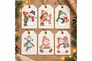 Cozy Snowman Clipart Bundle, a Seasonal Illustration by Villa 11 Estudio (Thumbnail 5 of 8)