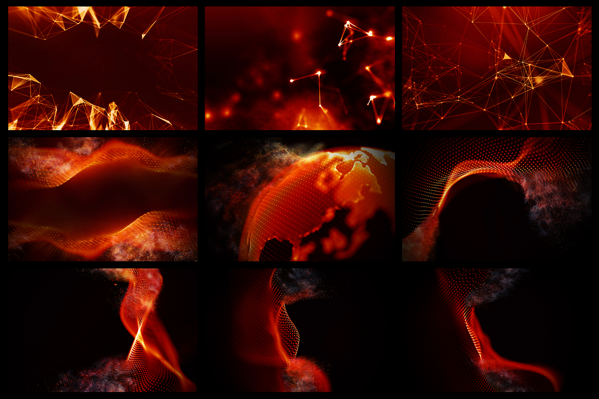 20 Red Abstract Backgrounds, a Technology Illustration by RDShop (Photo 8 of 8)