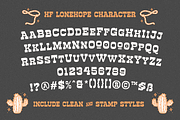 HF Lonehope Western Slab Serif, a Serif Font by 24Design Studios (Thumbnail 6 of 7)