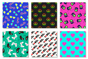 Colorful retro 80s fashion patterns, a Pattern Graphic by ExpressShop (Thumbnail 1 of 6)