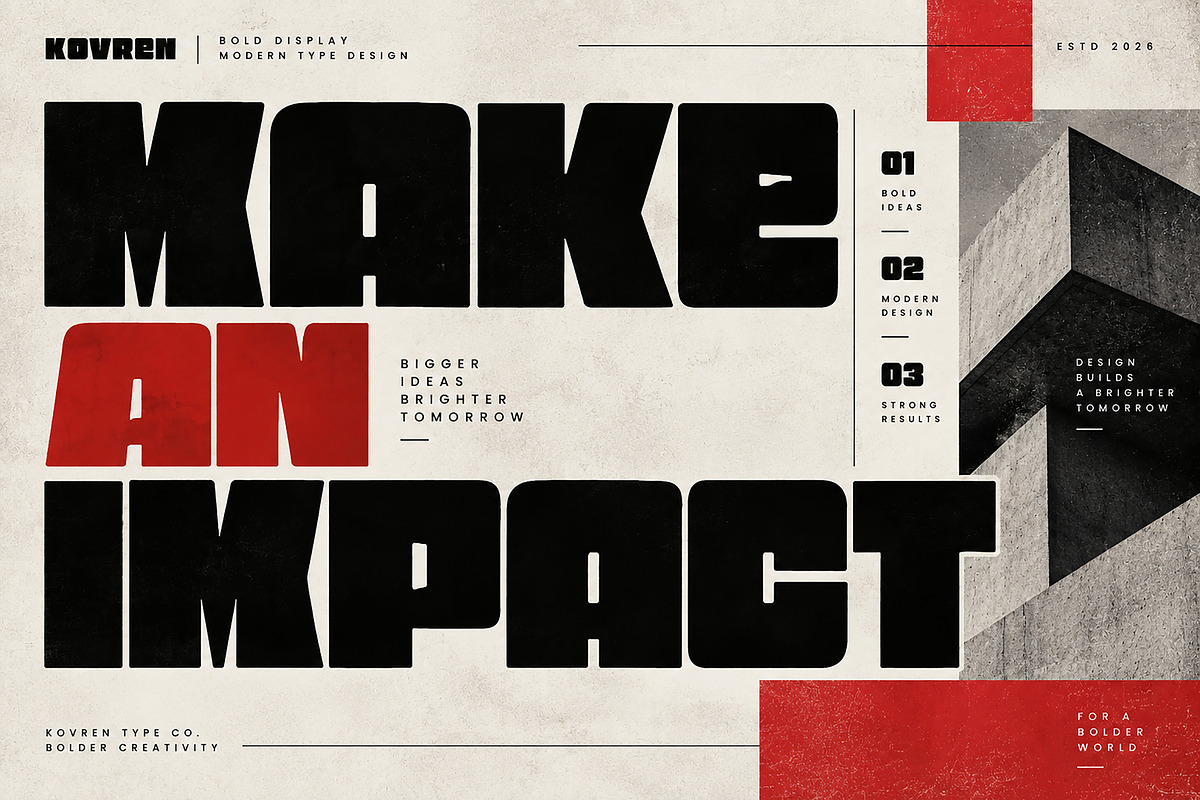 Kovren, a Slab Serif Font by Wow Magic (Photo 3 of 5)