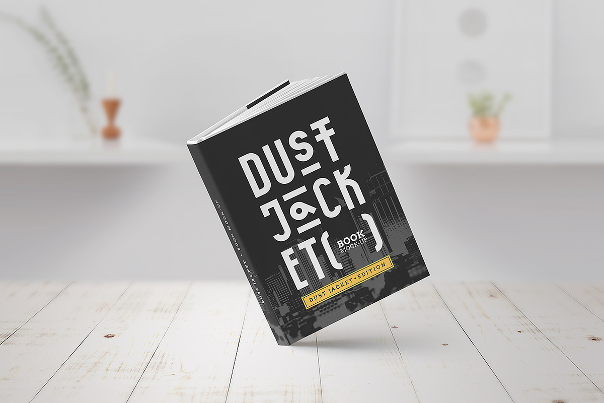 Book Mock-Up / Dust Jacket Edition, a Books & Magazine Mockup by PuneDesign (Photo 3 of 12)