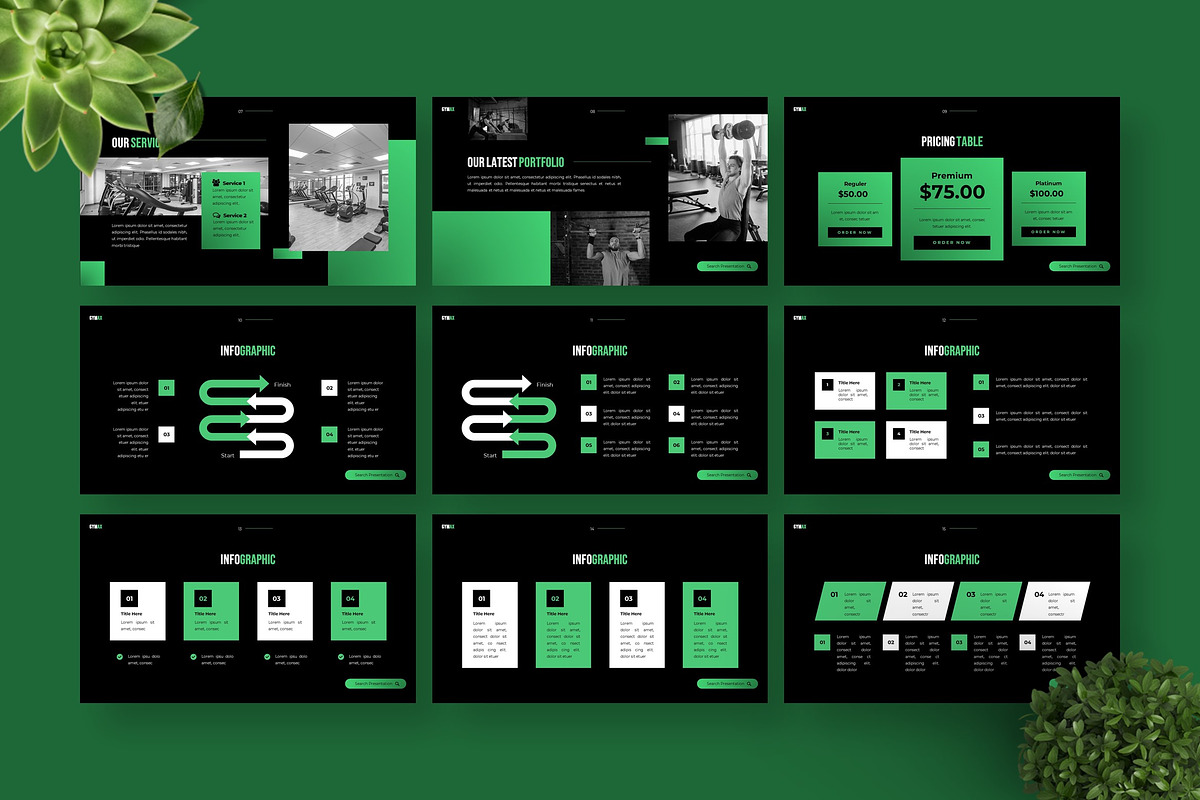 Gymax - Keynote Templates, a Presentation Template by Deepslide Studio (Photo 5 of 6)