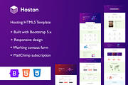 HostOn - HTML5 Hosting Template, a Bootstrap Template by ReformedTech (Thumbnail 1 of 9)