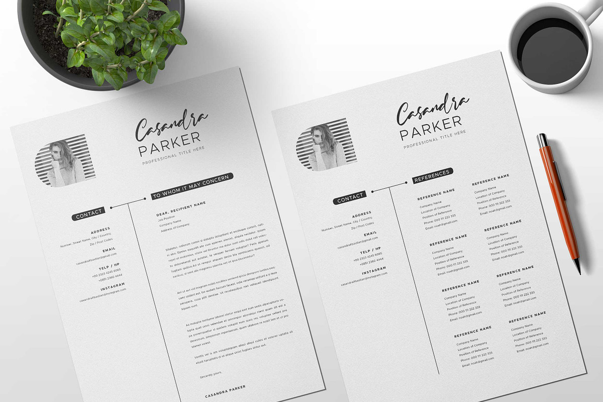 Resume Template, a Resume Template by Peunayah (Photo 3 of 3)