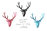 Christmas watercolor stains-icon set, an Illustration by masha gross (Thumbnail 5 of 5)