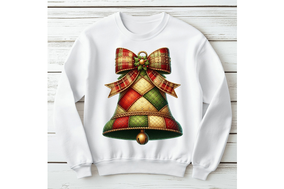 Patchwork Christmas Clipart, an Illustration by SinaCreation (Photo 4 of 11)