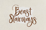 Beast Stairways Calligraphy Font, a Handwritten Font by UICreative (Thumbnail 1 of 13)