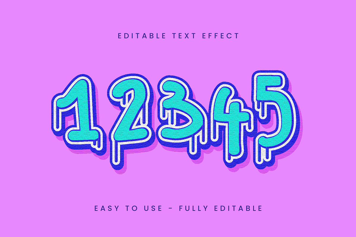Graffiti Drip Script Text Effect preview 2