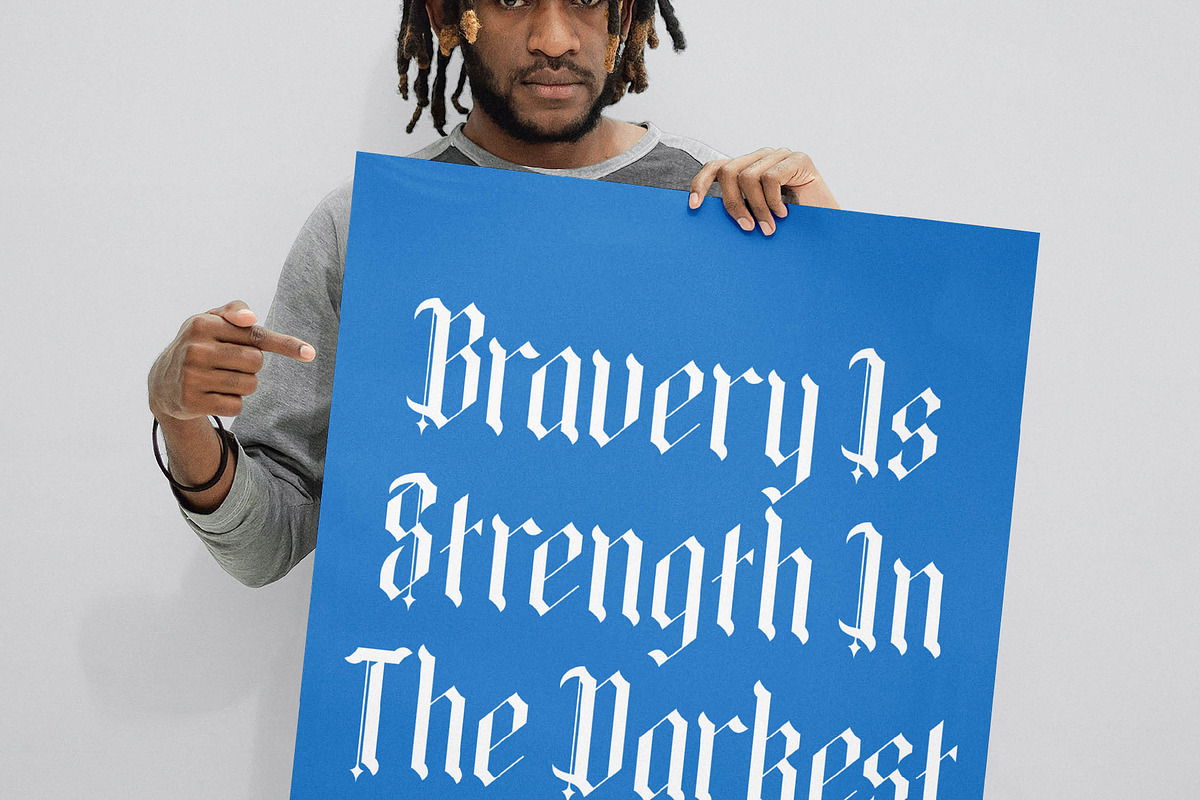 Bold Riot Modern Blackletter, a Blackletter Font by timelesstype.co (Photo 2 of 20)