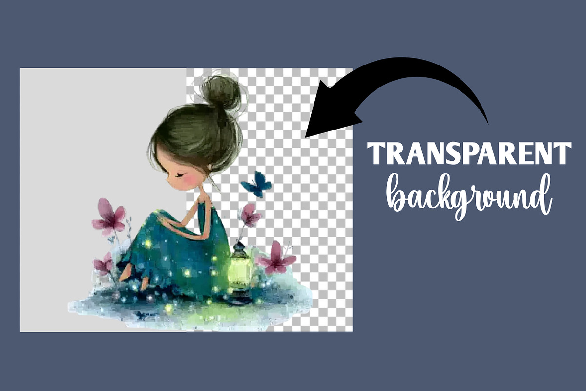 Watercolor Fairy Clipart, an Illustration by Designworld (Photo 2 of 6)