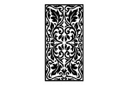 Ornamental Floral Panel Silhouette, an Object Graphic by hafijul (Thumbnail 4 of 4)