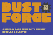 Dust Forge Chunky Sans Display Font