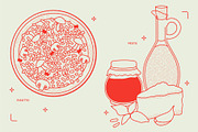 Italian Food Vector Illustrations, a Food Illustration by TheFoodAtlas (Thumbnail 15 of 16)