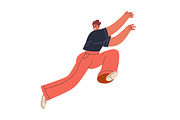 People flying in free poses set, a Person Illustration by Good Studio (Thumbnail 5 of 8)