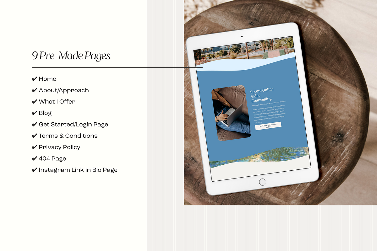 Website Template for Therapists preview 3