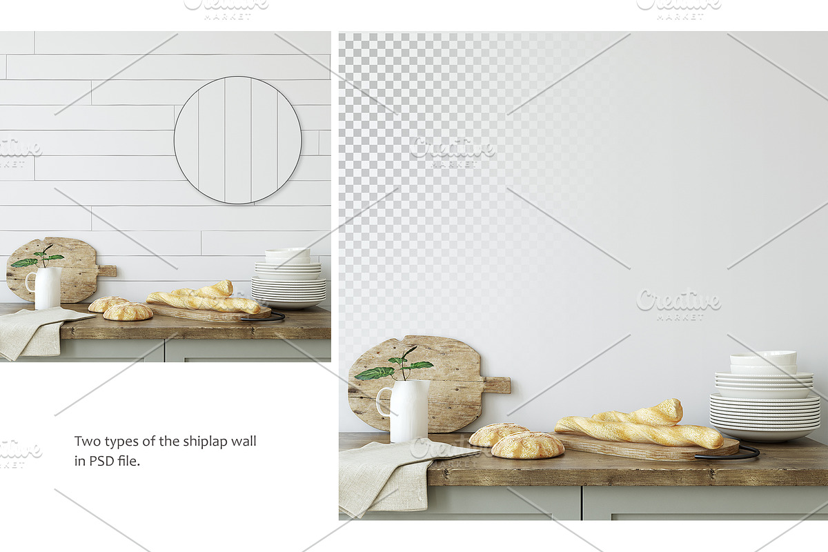 COUNTRY KITCHEN Wall&Frame Mockups, a Print Template by MyHomeMockups (Photo 3 of 7)