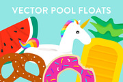 Vector Pool Floats, an Illustration by Sarah Hearts (Thumbnail 1 of 6)
