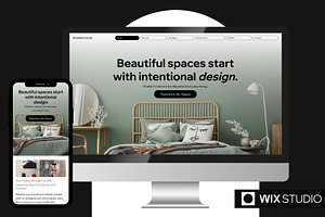 Interior Design Wix Template, a Wix Template by Collette Collabs