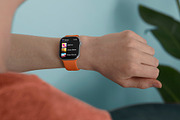 24 Watch Series 11 in Hand Mockups, a Wearable Device Mockup by Asylab (Thumbnail 106 of 107)