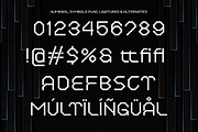 Pixelinx - Futuristic Display Pixel, a Sans Serif Font by Shakira Studio (Thumbnail 10 of 10)