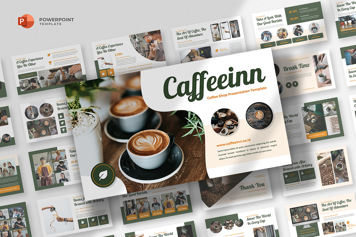 Coffee Business Powerpoint Template, a Presentation Template by fluffstudio (Photo 1 of 4)