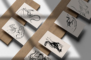 18 dragons hand drawn vector, an Animal Illustration by AnastasiyaOleynik (Thumbnail 4 of 5)