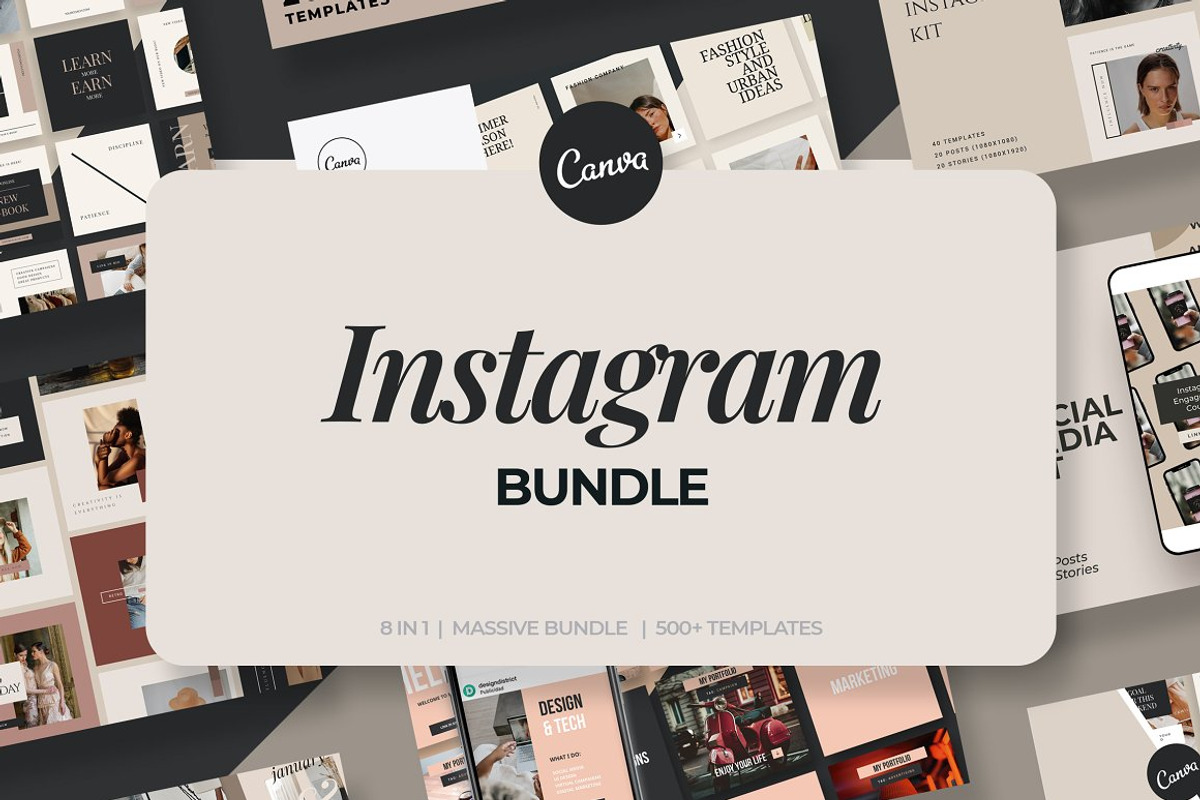 Instagram Bundle Coach Blogger, a Social Media Template by Design District (Photo 1 of 71)