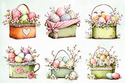 Whimsical Easter Basket Png Clipart, an Illustration by Creative Art (Thumbnail 7 of 8)