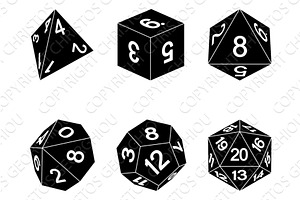 Game Dice Illustration Roleplaying