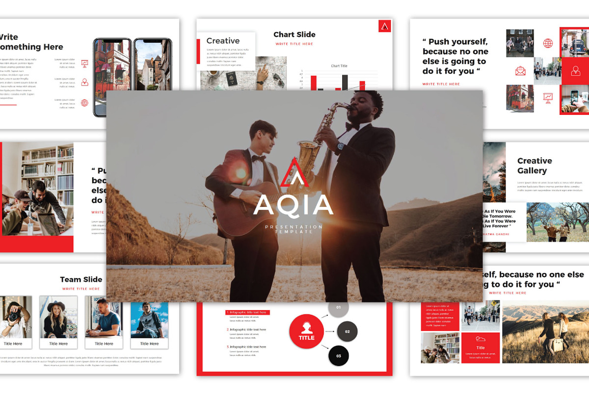 Aqia Keynote Template, a Templates & Theme by lectrathink (Photo 1 of 6)