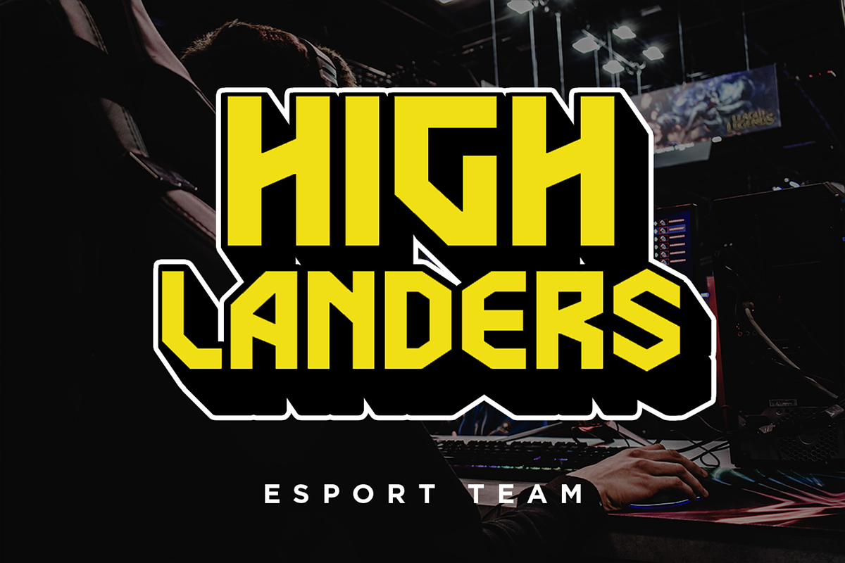 Herona – Esport Logo Fonts, a Sans Serif Font by Konstantine Studio (Photo 2 of 3)
