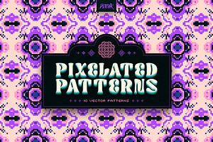 Pixel Mosaic Patterns | Vol. 08, a Pattern Graphic by dvtchk