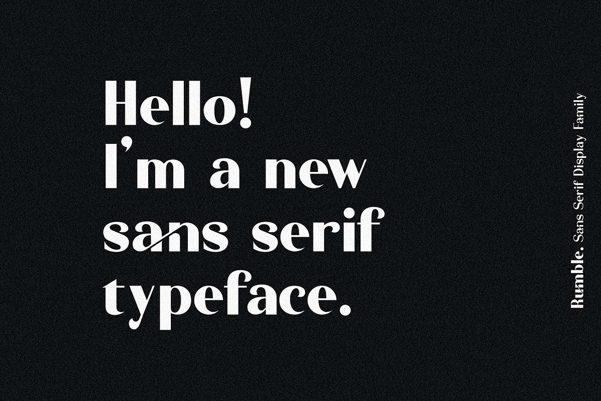 Rumble//Elegant Sans Serif, a Sans Serif Font by HanzelSpace Studio (Photo 10 of 12)
