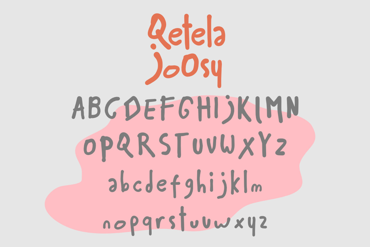 Qetela Joosy – Doodly Typeface Font, a Handwritten Font by Bayuktx (Photo 9 of 9)