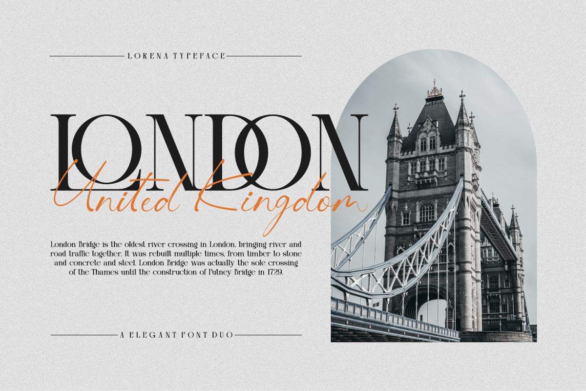 Lorenna - Elegant Duo Font, a Handwritten Font by MaikoHatta (Photo 2 of 11)