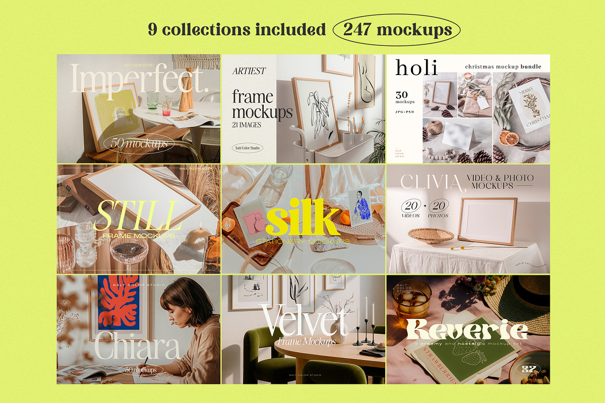 247 Frame and Card PSD Mockups, a Household Mockup by Salt Color Studio (Photo 2 of 71)
