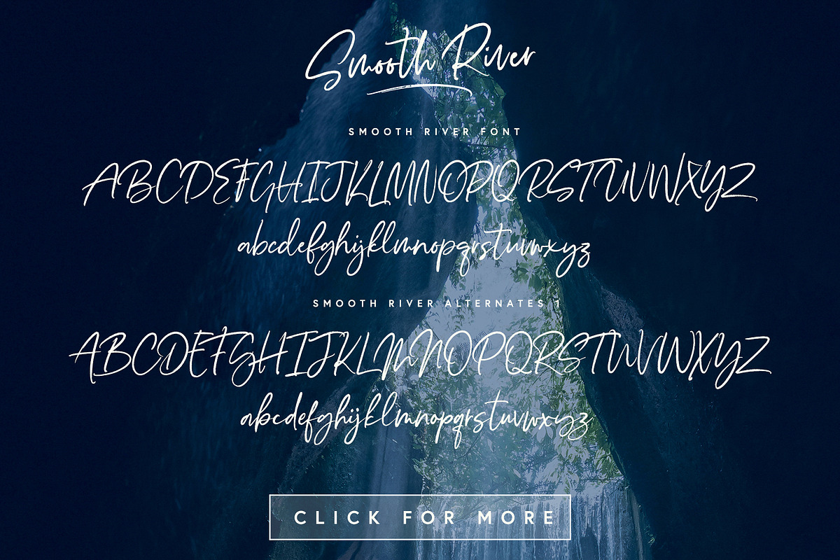 Smooth River Font, a Script Font by Ivan Rosenberg (Photo 13 of 13)